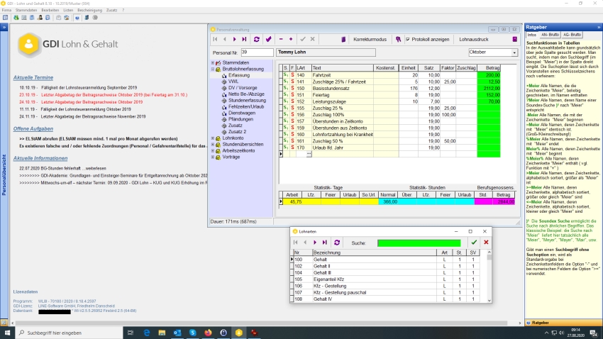 GDI Lohn und Gehalt Screenshot von GDI Lohn und Gehalt